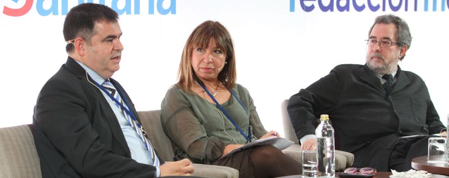 Los partícipantes de la mesa en un momento del debate.