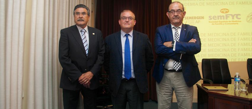 José Luis Llisterri, presidente de Semergen; Josep Basora, presidente de Semfyc y Antonio Fernández-Pro, presidente de Semg.