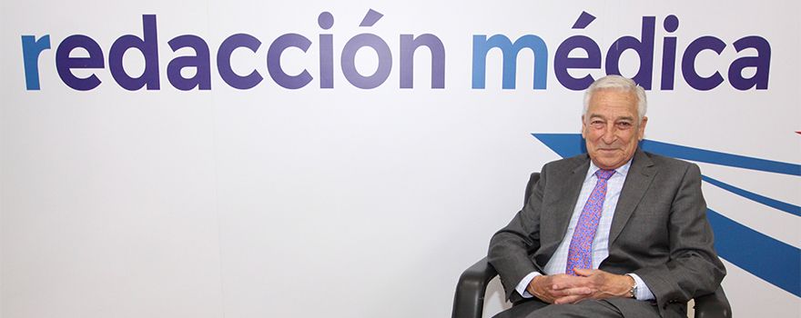 Miguel Carrero, presidente de PSN, durante su entrevista para Redacción Médica.