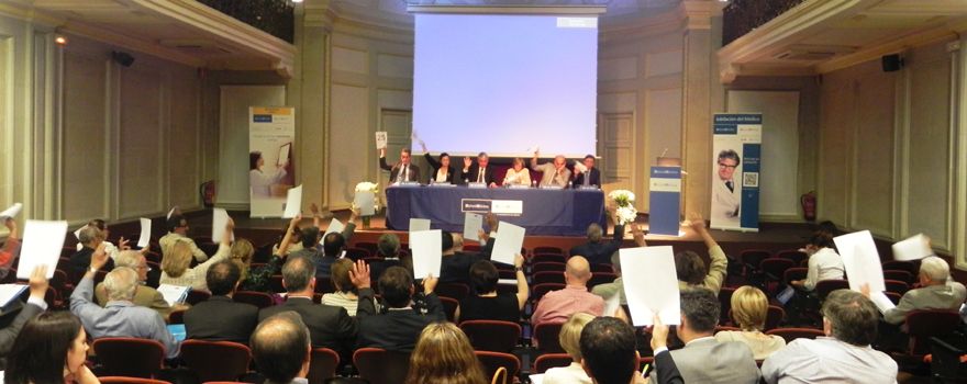 Un momento de la Asamblea General de Mutual Médica. 