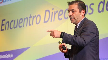 Benigno Rosón, durante la conferencia impartida en el Encuentro.