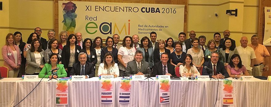 Participantes en el XI Encuentro de la Red de Autoridades en Medicamentos de los países Iberoamericanos (EAMI).