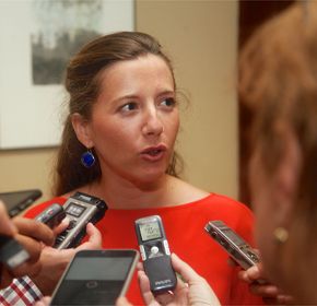 Charlotte Díaz, portavoz del Fondo Mundial.