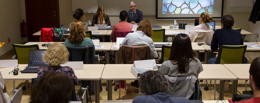 Un momento de la presentación del Máster de Gestión del órgano colegial catalán.