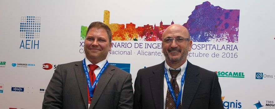 Antonio de Pedro y Daniel Cózar han sido los presidentes del Comité Organizador y del Comité Científico, respectivamente, del XXXIV Congreso Nacional de Ingeniería Hospitalaria, celebrado el 19, 20 y 21 en Alicante. 