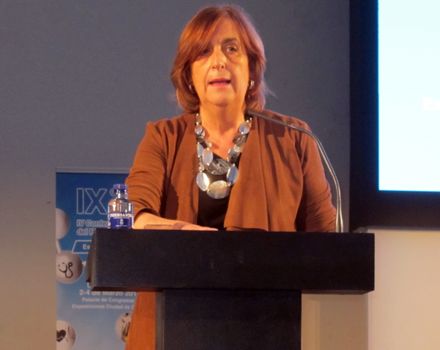 Mercedes Alfaro, durante su intervención.