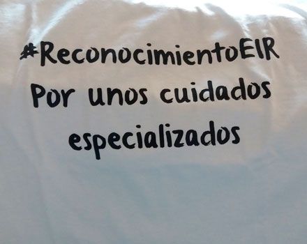 La camiseta que llevarán los EIR en la manifestación.