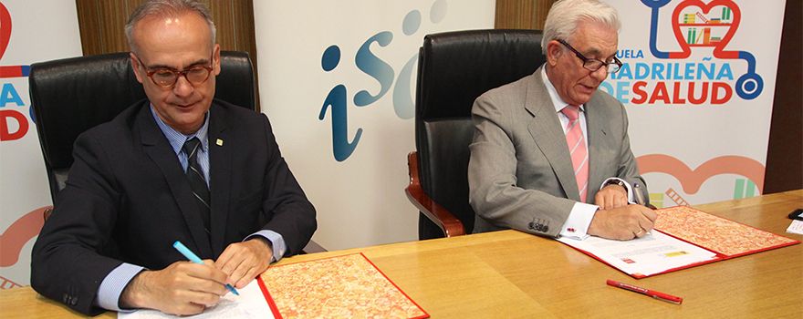 Jesús Fernández Crespo, director general del Instituto de Salud Carlos III y Jesús Sánchez Martos, consejero de Sanidad de la Comunidad de Madrid.