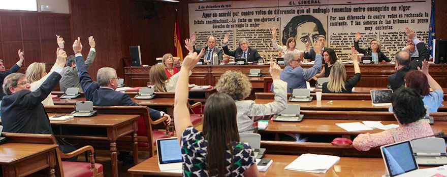 Momento de la votación en la Comisión de Sanidad.