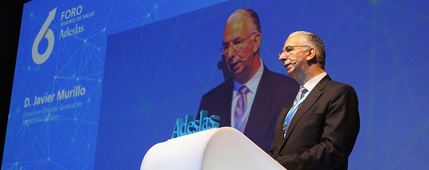 Javier Murillo, consejero-director general de SegurCaixa Adeslas, durante la celebración del 6º Foro de Salud.