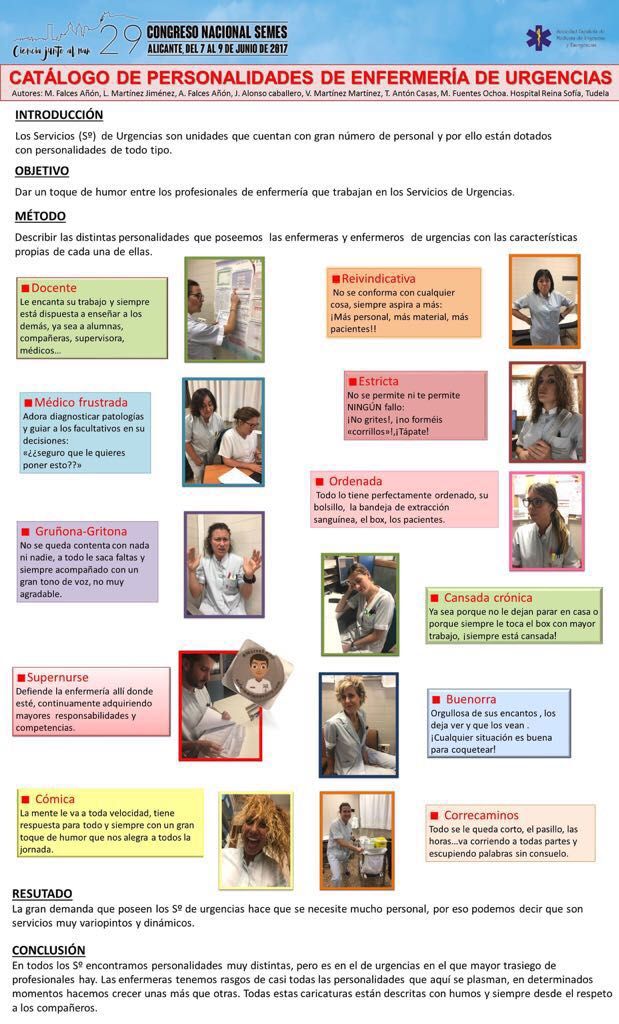 El póster publicado en el congreso de Semes.