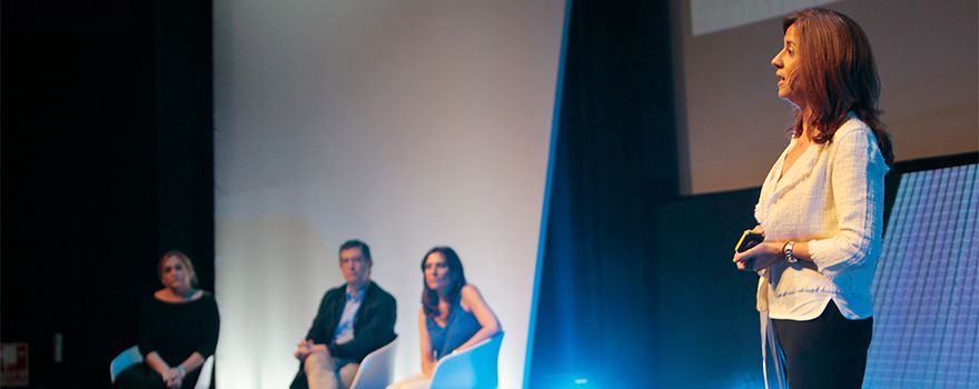 Momento de la presentación de Mar Fábregas en las jornadas celebradas en Madrid. 