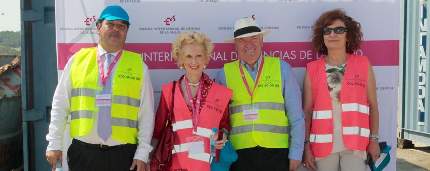 Rafael Jesús López Suárez, vicesecretario general del Consejo General de Enfermería: Pilar Fernández, directora de la Escuela Internacional de Ciencias de la Salud: Florentino Pérez Raya, vicepresidente del Consejo General de Enfermería y Antonia Garcés, jefa de Formación de la Escuela Nacional de Protección Civil.