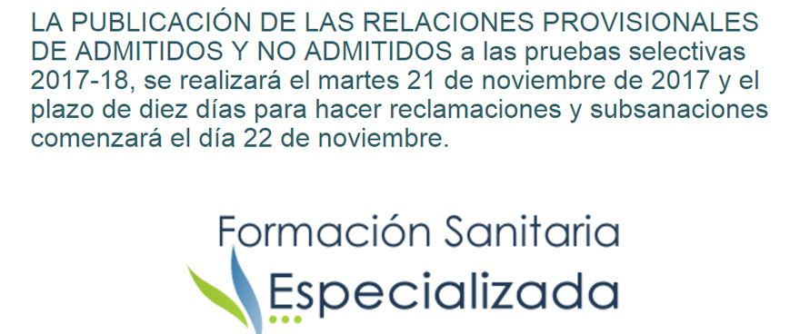 Anuncio oficial del Ministerio de Sanidad en su web.
