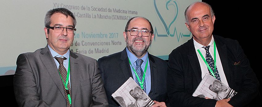 Jesús Canora, presidente ejecutivo del comité organizador del 38 Congreso SEMI; Carlos Moreno y Antonio Zapatero.
