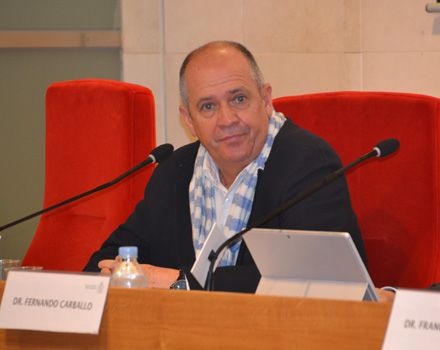 Gabriel del Pozo, vicesecretario general de CESM, en un momento de la mesa redonda. 