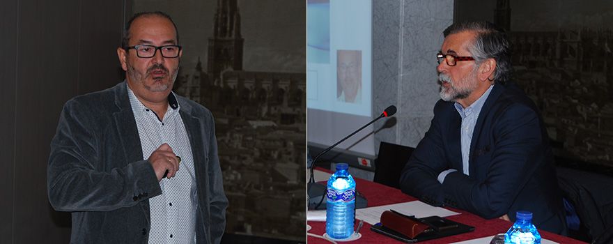 Felipe Casado, del servicio de Hematología y Hematoterapia del Hospital Virgen de la Salud de Toledo, y Juan José Francisco Polledo, director de GOvernmental Affairs y Market Access de Celgene. 
