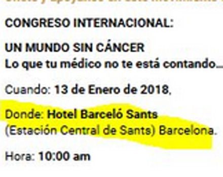 La citación para las jornadas.