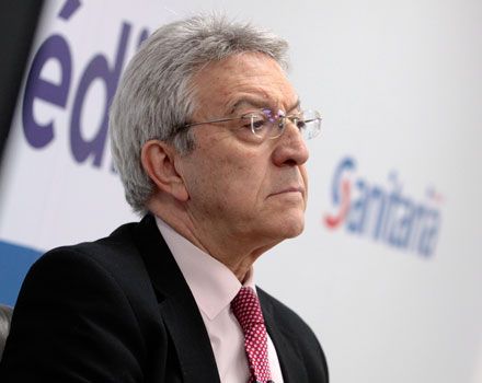 El nuevo presidente de la SEN, en un momento de la entrevista.