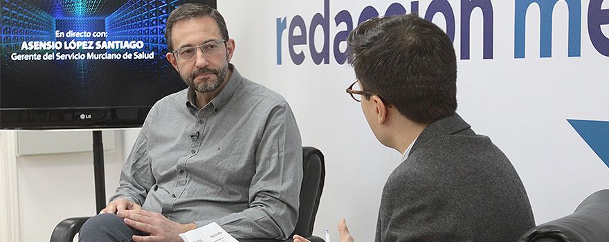 Un momento del Encuentro Digital con Asensio López.