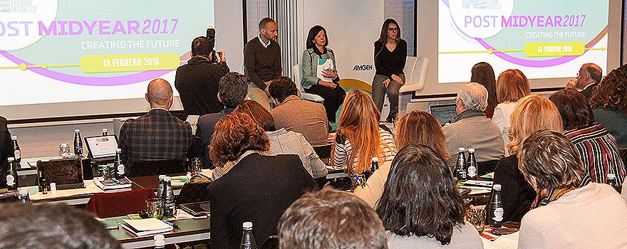 Un momento de la mesa dedicada a, entre otros, tratar la crisis de los opioides en EEUU.