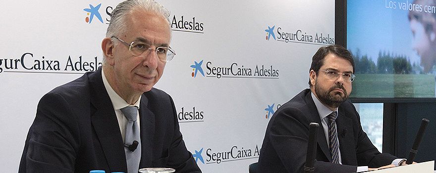 Murillo y Mira durante la presentación de resultados.