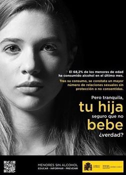 Imagen de la campaña del Ministerio de Sanidad criticada por Facua. 