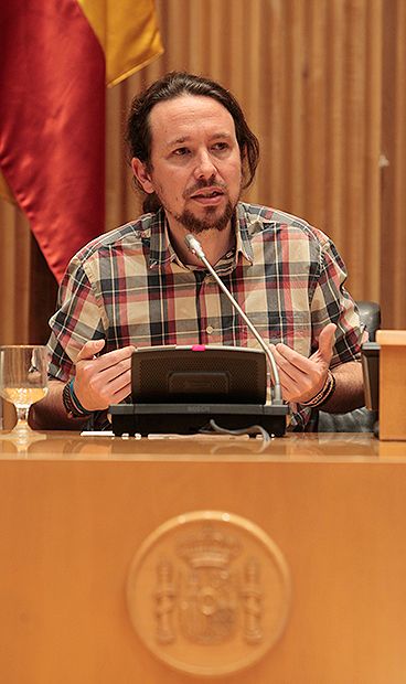 Iglesias, durante su intervención.