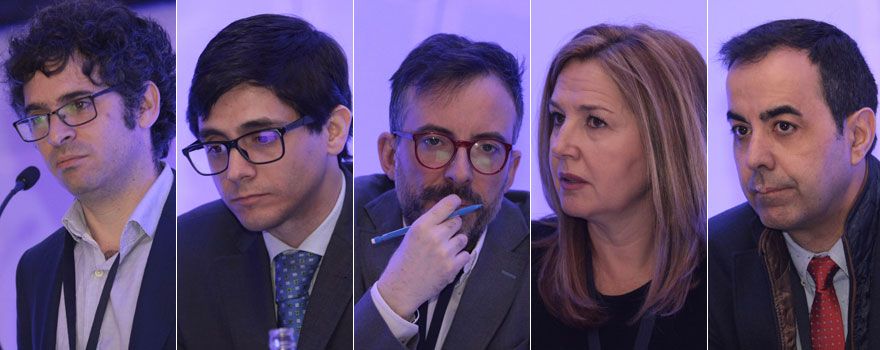 Manuel Valle Falcones, del Hospital Universitario Puerta de Hierro; Sergio Salgado Aranda, del Hospital del Sureste; Fernando García Torralba, del Hospital Universitario del Tajo; María Cruz González Villaescusa, del Hospital Clínico Universitario de Valencia; y Javier De Miguel Díez, del Hospital Universitario Gregorio Marañón. 