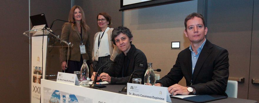 Teresa Bilbao-Goyoaga Arenas, del Hospital de Móstoles; Caroline Wagner Truwing, del Hospital Gómez Ulla; Maria Teresa Río Ramírez, del Hospital de Getafe; y Álvaro Casanova Espinosa, del Hospital del Henares.
