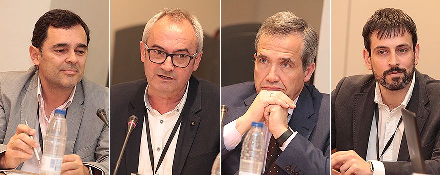 De izquierda a derecha: Luis Castilla, Antonio Pose, Fernando Salga y Luis Beltrán.