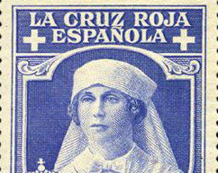 Sello en honor a las enfermeras de la Cruz Roja.
