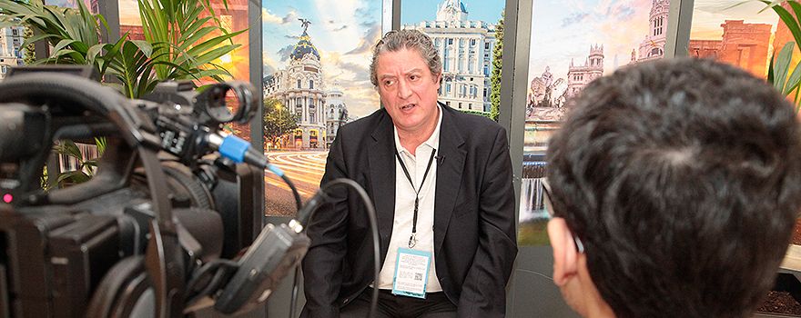 Jorge Francisco Gómez, en un momento de la entrevista.
