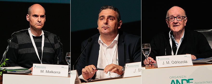Mikel Malkorra, Jesús Ignacio Meco y José Manuel Odriozola.