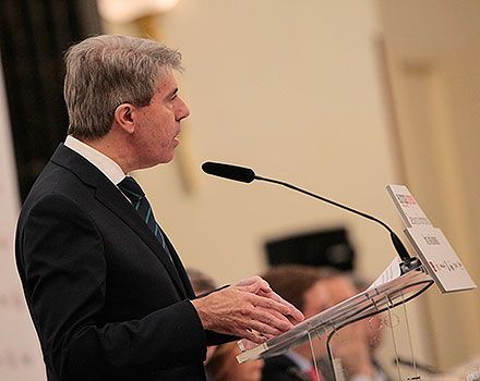 Garrido, en un momento de su intervención.
