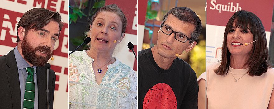 Juan Francisco Rodríguez, Marta Fuentes, Pablo Villalobos y Cristina Mitre.