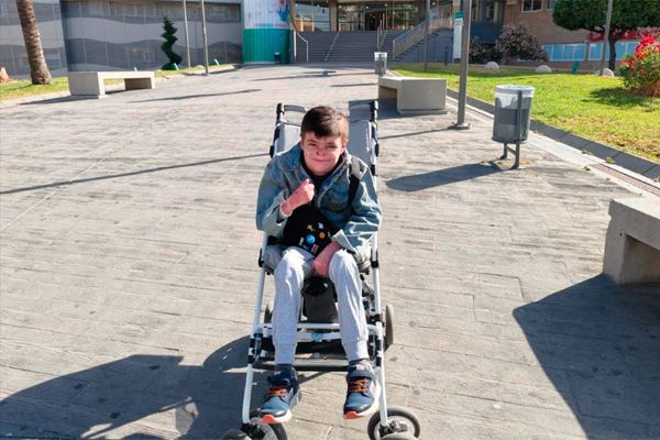Leo, uno de los dos primeros pacientes tratados. 