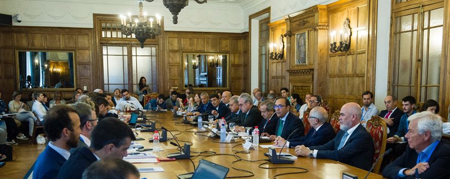 Aspecto de la sala en un momento del encuentro 'Atención domiciliaria: continuidad asistencial' organizado por Cofares.