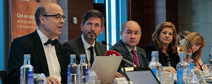 Un momento durante la rueda de prensa de la presentación de Fiasp, de Novo Nordisk. 