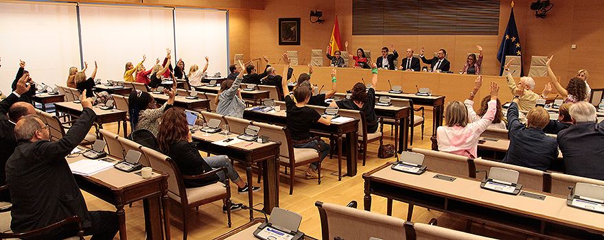 Un momento de las votaciones.