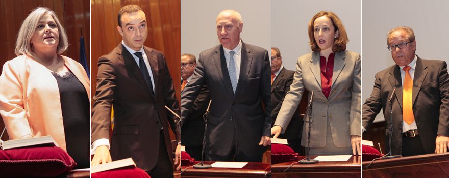  Ana Isabel Lima Fernández; Alfredo González Gómez; Faustino Blanco González; María Eloísa del Pino Matute; y Ángel Parreño Lizcano.