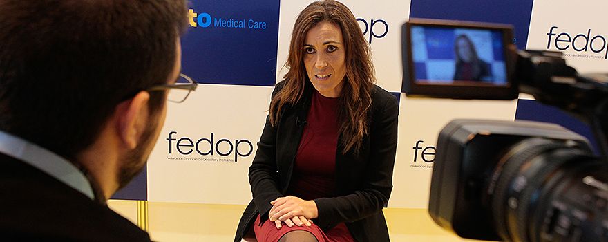 Olga Sanz, secretaria general técnica de Fedop, en un momento de la entrevista.