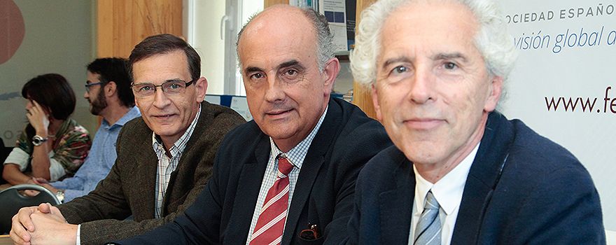 Jesús Díez Manglano, Antonio Zapatero y Ricardo Gómez Huelgas.
