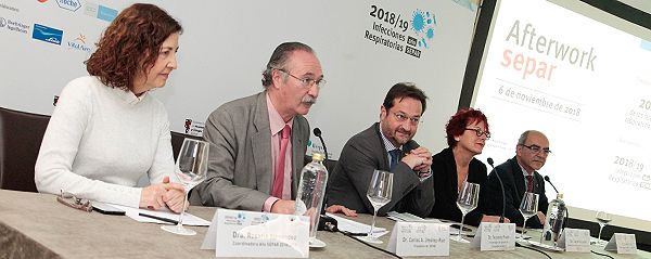 Rosario Menéndez, Carlos A. Jiménez Ruiz, Fernando Prados, Carme Hernández y Eusebi Chiner.