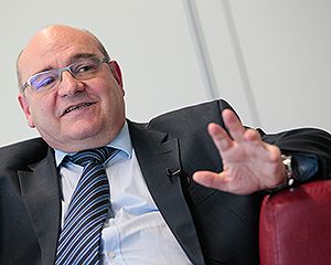 José Manuel Pingarrón en un momento de la entrevista. 