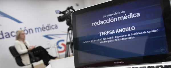 Teresa Angulo en un momento de la entrevista concedida a Redacción Médica. 