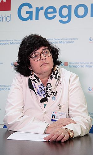 Dolores Romero, durante la entrevista con Redacción Médica. 