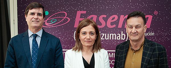 Santiago Quirce, jefe de Servicio de la Alergia del Hospital La Paz; Ana Pérez, directora médica y de Asuntos Regulatorios de AstraZeneca España; y Luis Pérez de Llano, jefe de Servicio de Neumología dle Hospital Lucus Augusti y director del PII de asma de Separ. 