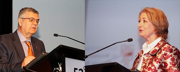 Antonio Golpe e Inmaculada Alfageme, actual presidente del 52 Congreso Separ y futura presidenta del 53 Congreso Separ.