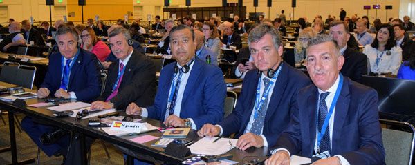 Delegación española durante su cita en San Francisco. 